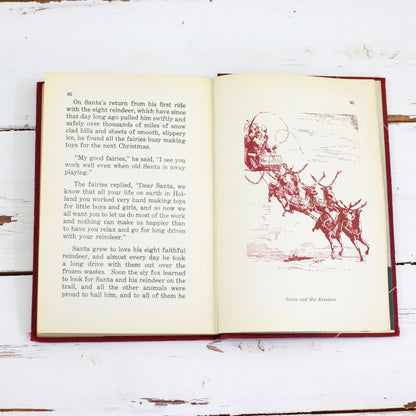 SOLD - Vintage 1942 Christmas Book / Santa Claus in Santa Land by Dr. Harold W. Trott