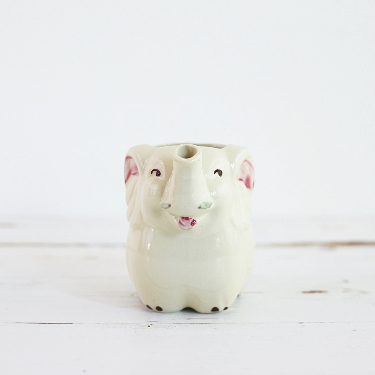 SOLD - Vintage Shawnee Elephant Cream Pitcher