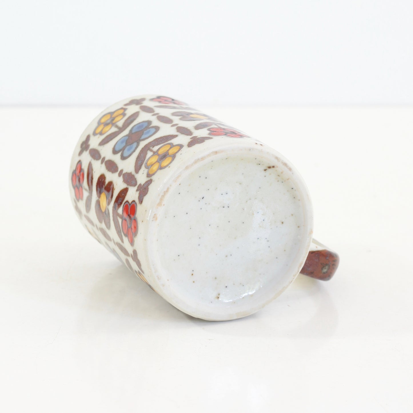 SOLD - Vintage Stoneware Flower Mug