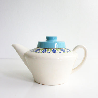 SOLD - Vintage Swiss Alpine Teapot / Mid Century Swiss Chalet Teapot by Marcrest / Vintage Ceramic Tea Pot