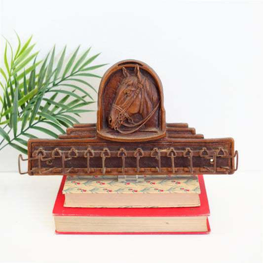 SOLD - Vintage Syroco Horse Wall Hooks