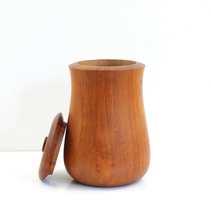 SOLD - Mid Century Modern Dansk Teak Wood Ice Bucket by Jens Quistgaard