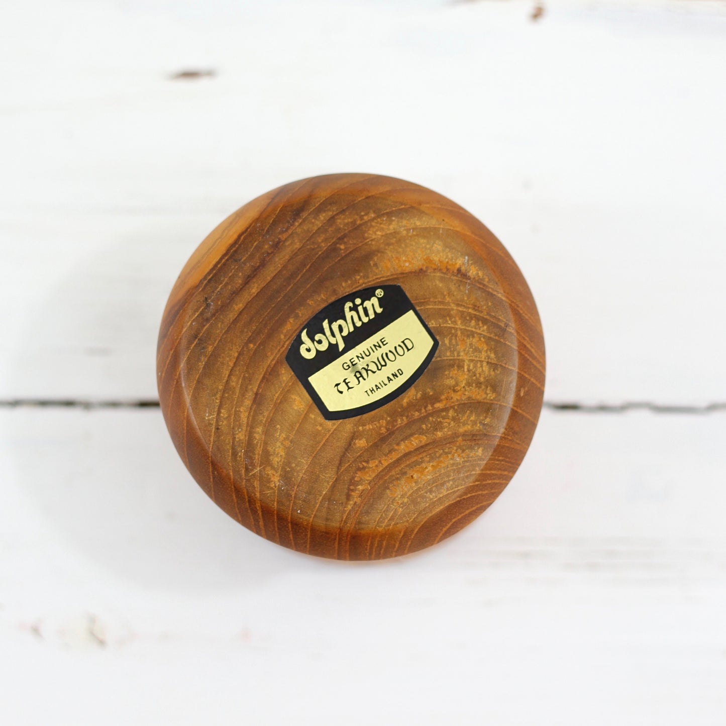 SOLD - Mid Century Modern Teak Wood Candle Holder