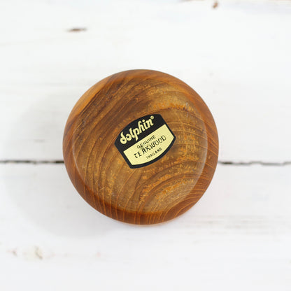 SOLD - Mid Century Modern Teak Wood Candle Holder