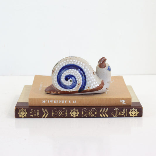 SOLD - Vintage Tonala Pottery Snail