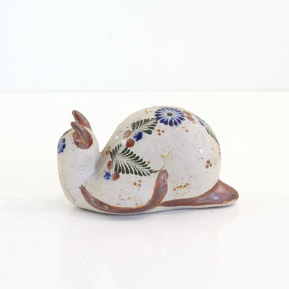 SOLD - Vintage Tonala Pottery Snail
