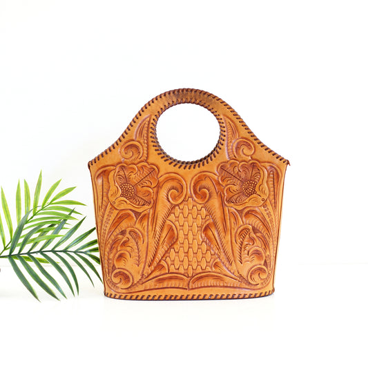 SOLD - Vintage Tooled Leather Purse