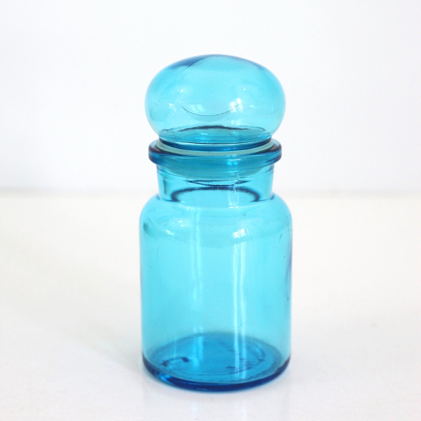 SOLD - Mid Century Turquoise Apothecary Jars from Belgium