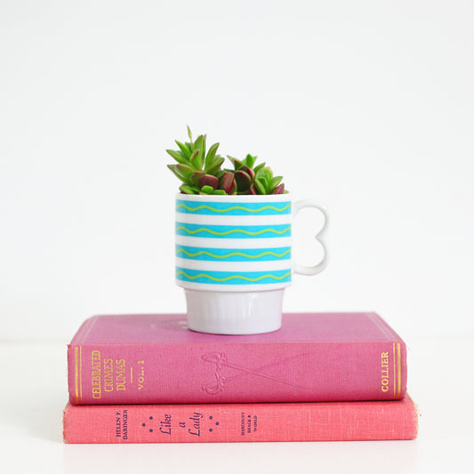 SOLD - Vintage Striped Stacking Mug from Japan