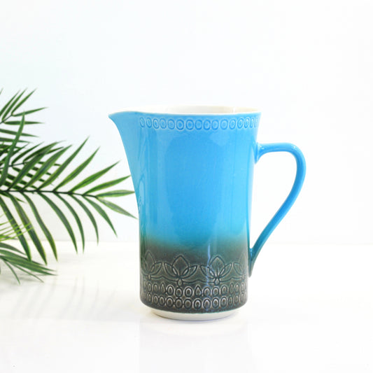 SOLD - Mid Century Syracuse Carefree Calypso Pitcher in Aruba