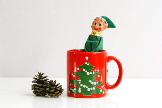 SOLD - Vintage Waechtersbach West Germany Christmas Tree Mug / Waechtersbach Christmas Mug
