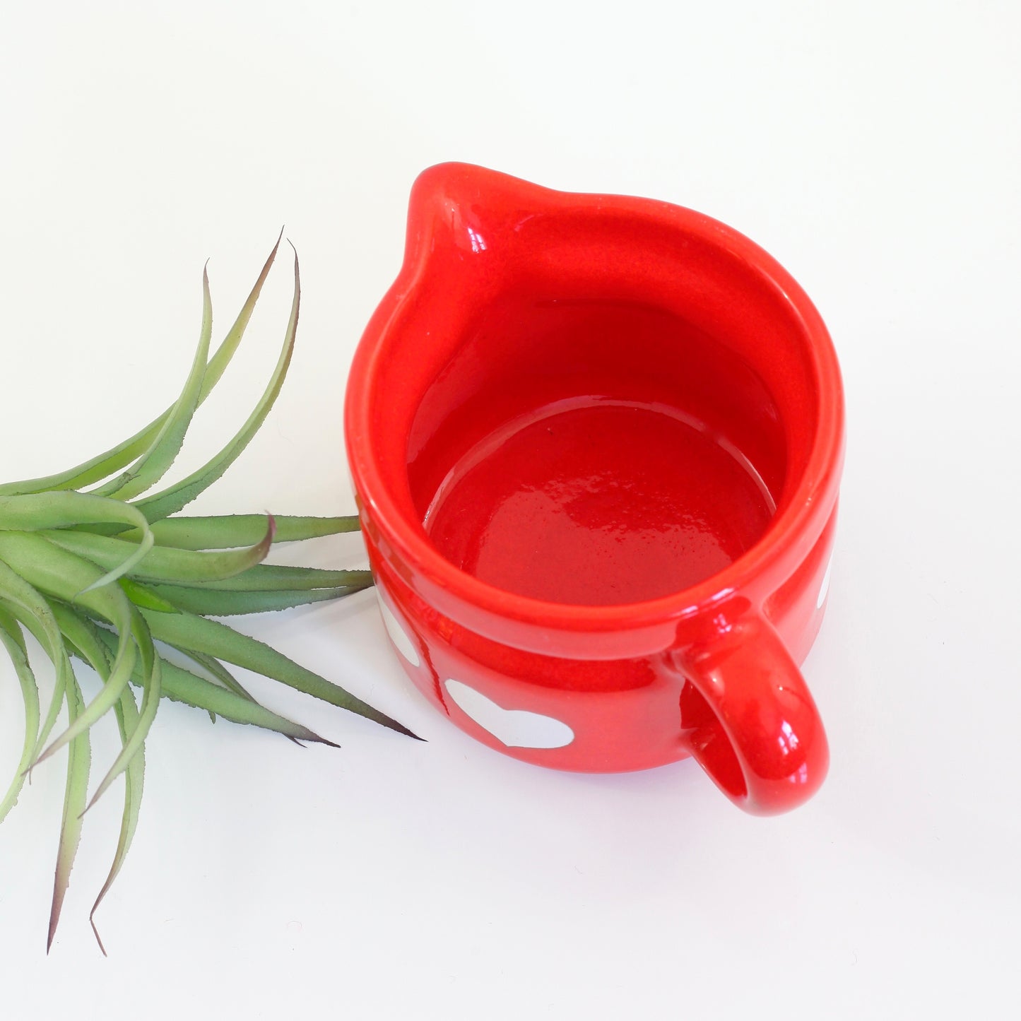 SOLD - Vintage Waechtersbach Red Heart Cream Pitcher