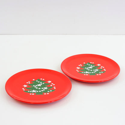 SOLD - Vintage Waechtersbach Western Germany Christmas Tree Lunch Plates
