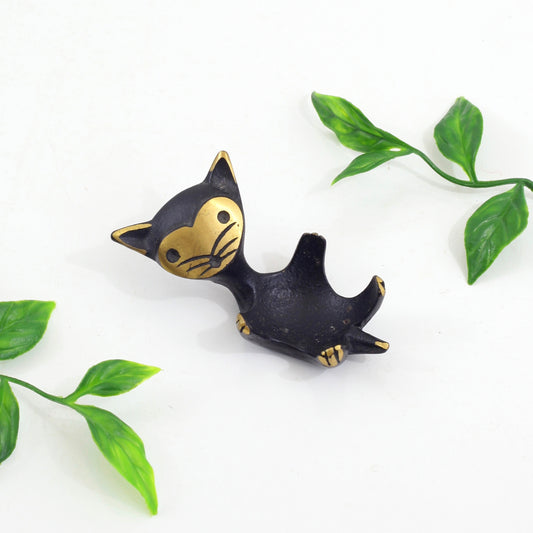 SOLD - Mid Century Walter Bosse Cat Ring Dish