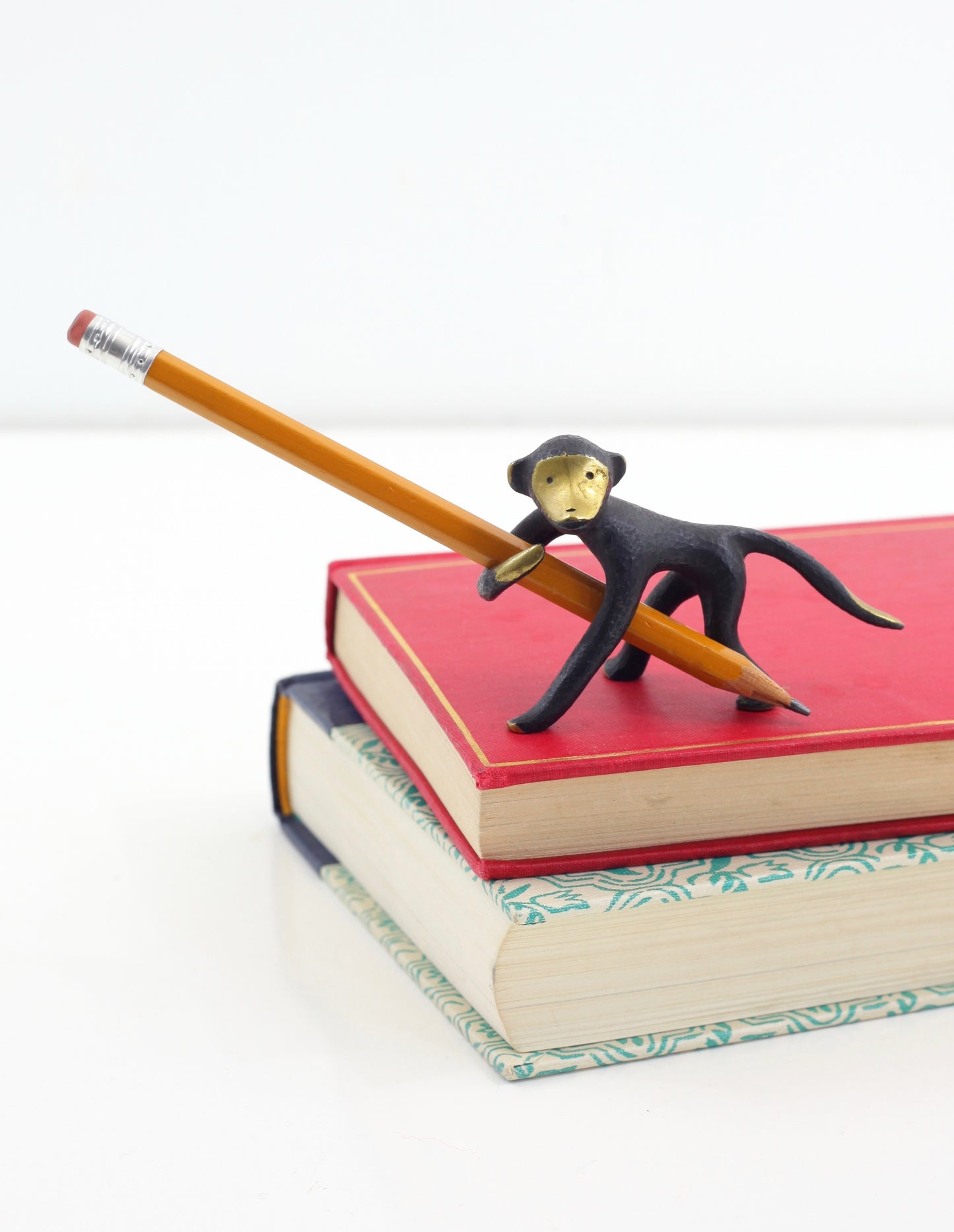 SOLD - Rare Mid Century Monkey Pen Holder by Walter Bosse