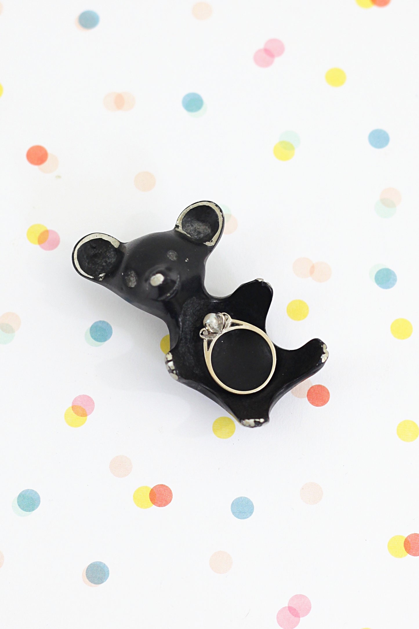 SOLD - Mid Century Walter Bosse Bear Egg Cup / Ring Dish