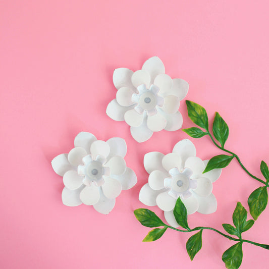 SOLD - Vintage Flower Candle Holders from West Germany