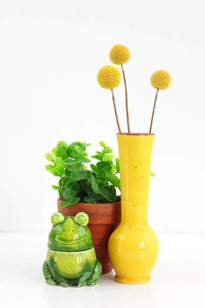 SOLD - Vintage Yellow Ceramic Vase