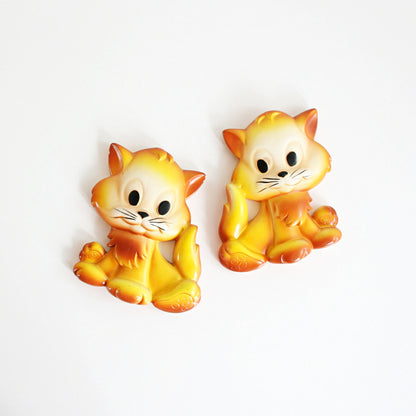 SOLD - Vintage Miller Studio Chalkware Kittens Wall Decor