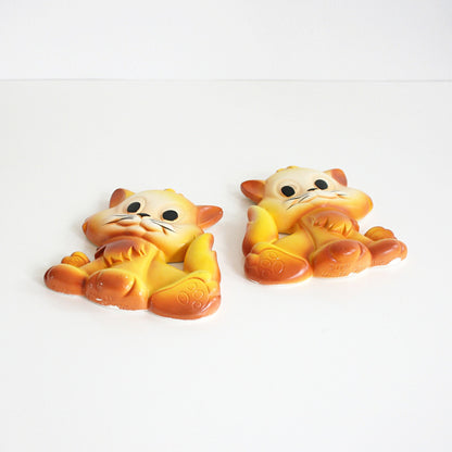 SOLD - Vintage Miller Studio Chalkware Kittens Wall Decor