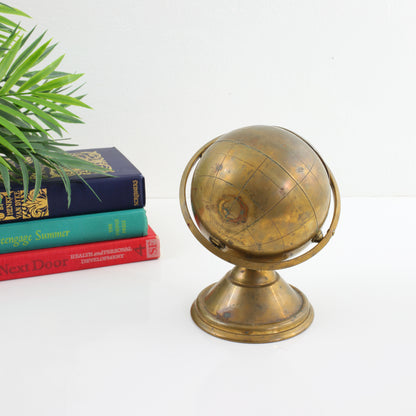 SOLD - Vintage Art Deco Brass Globe Cigarette Holder