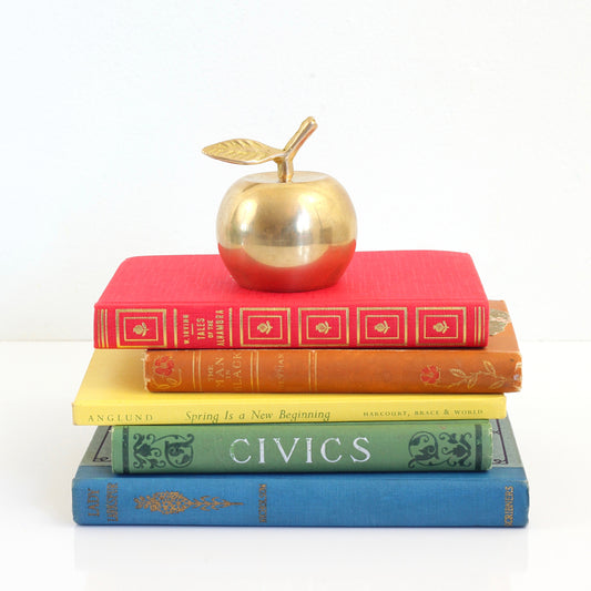 SOLD - Vintage Brass Apple Bell