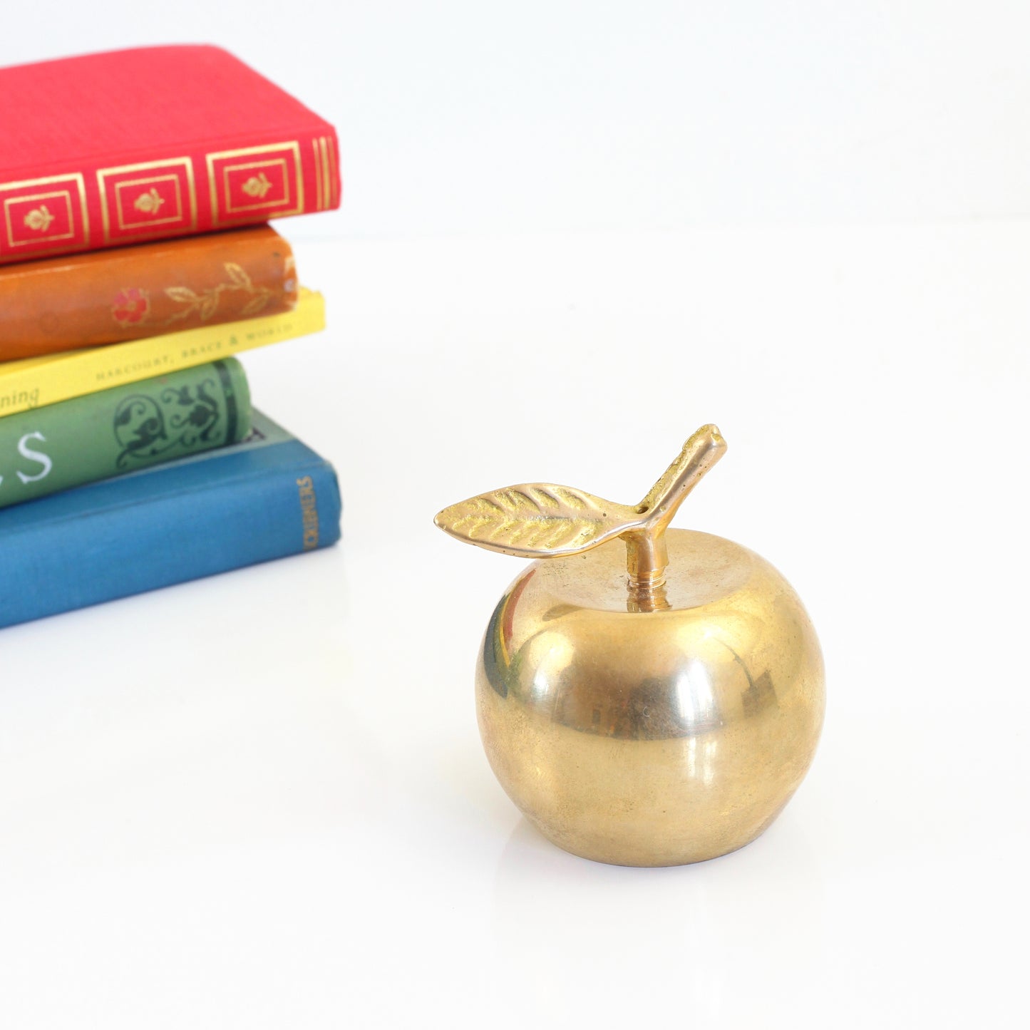 SOLD - Vintage Brass Apple Bell