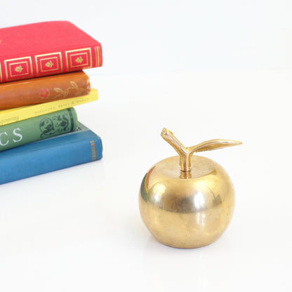 SOLD - Vintage Brass Apple Bell