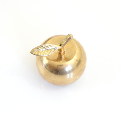 SOLD - Vintage Brass Apple Bell