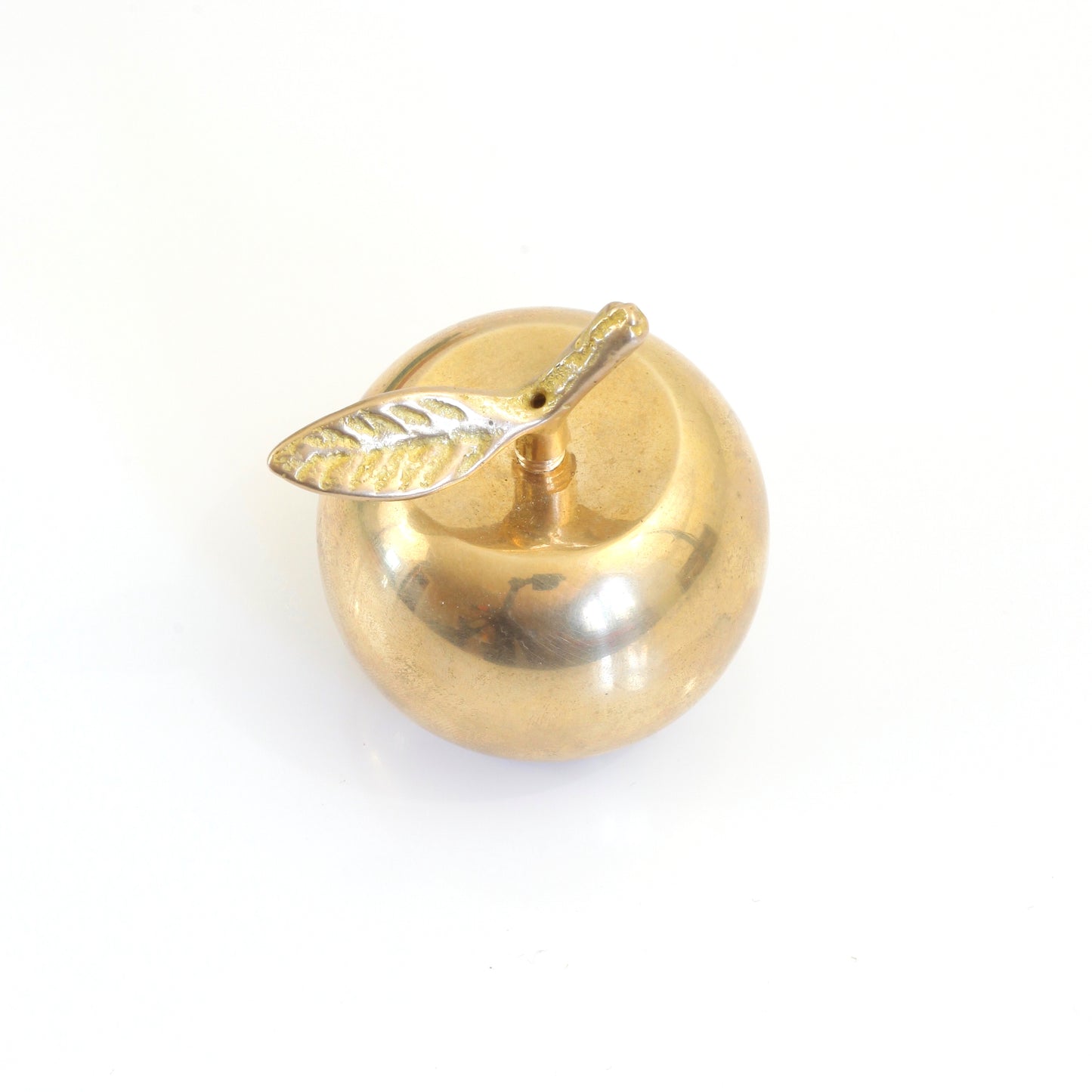 SOLD - Vintage Brass Apple Bell