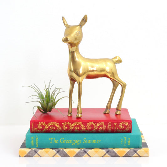 SOLD - Mid Century Modern Brass Deer