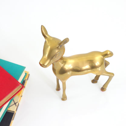 SOLD - Mid Century Modern Brass Deer