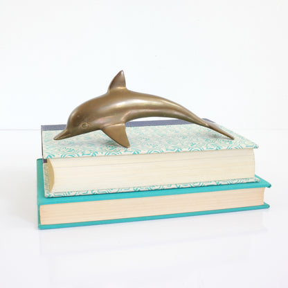 SOLD - Vintage Brass Dolphin Figurine