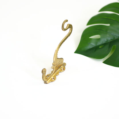 SOLD - Vintage Brass Elephant Hook