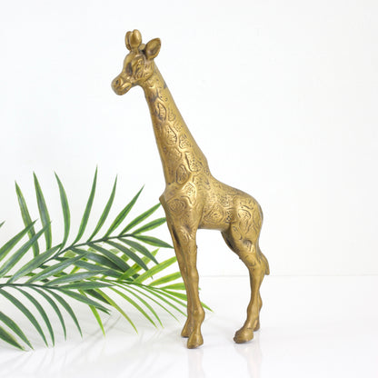 SOLD - Vintage Brass Giraffe