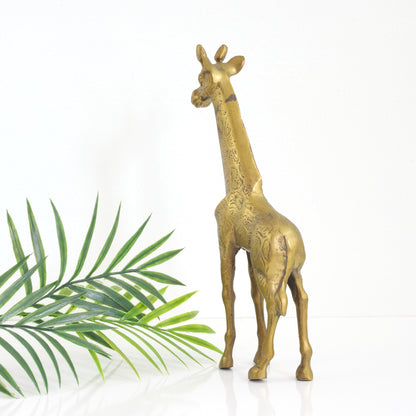 SOLD - Vintage Brass Giraffe