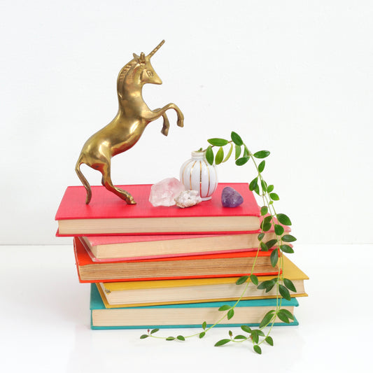 SOLD - Vintage Brass Unicorn Figurine