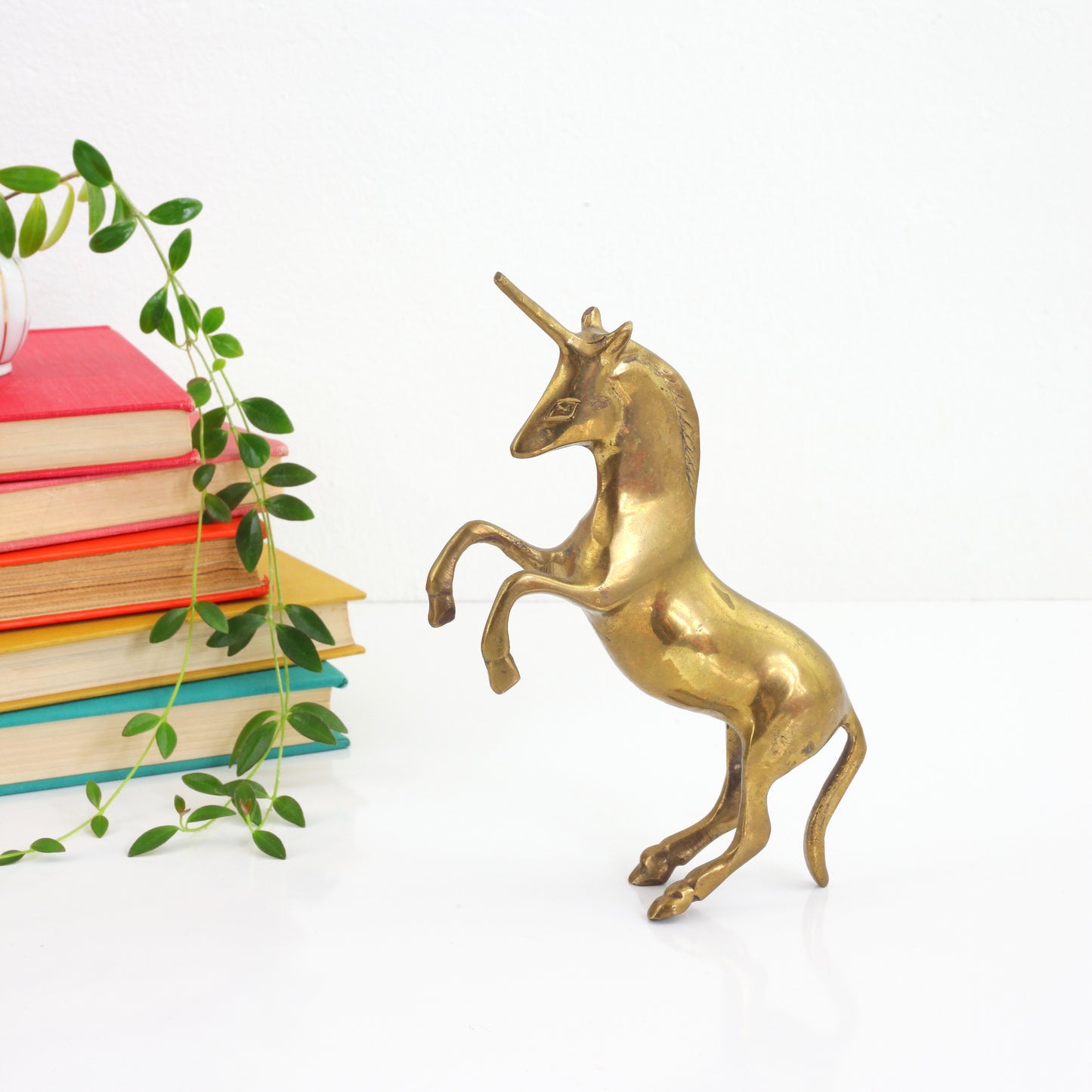 SOLD - Vintage Brass Unicorn Figurine