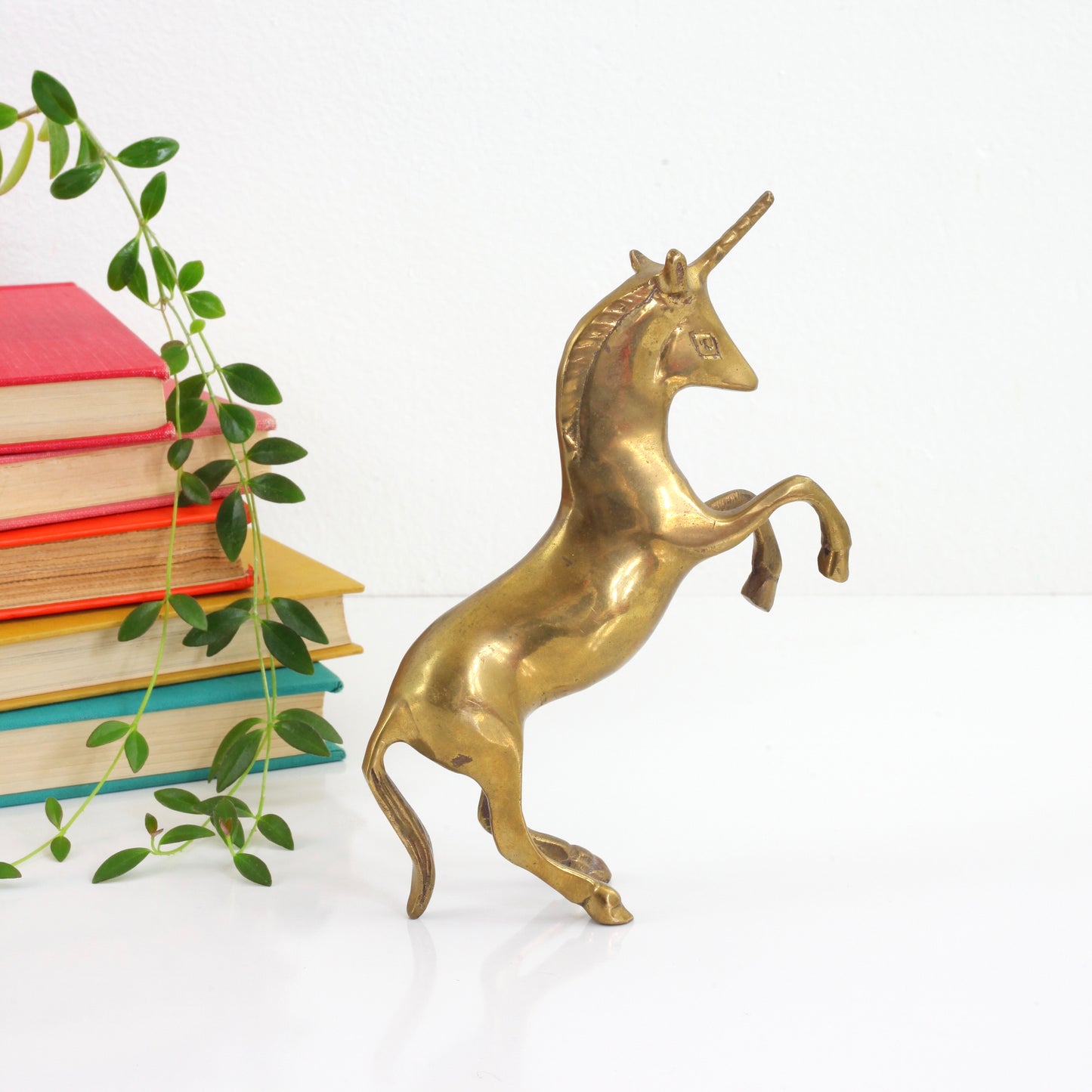 SOLD - Vintage Brass Unicorn Figurine