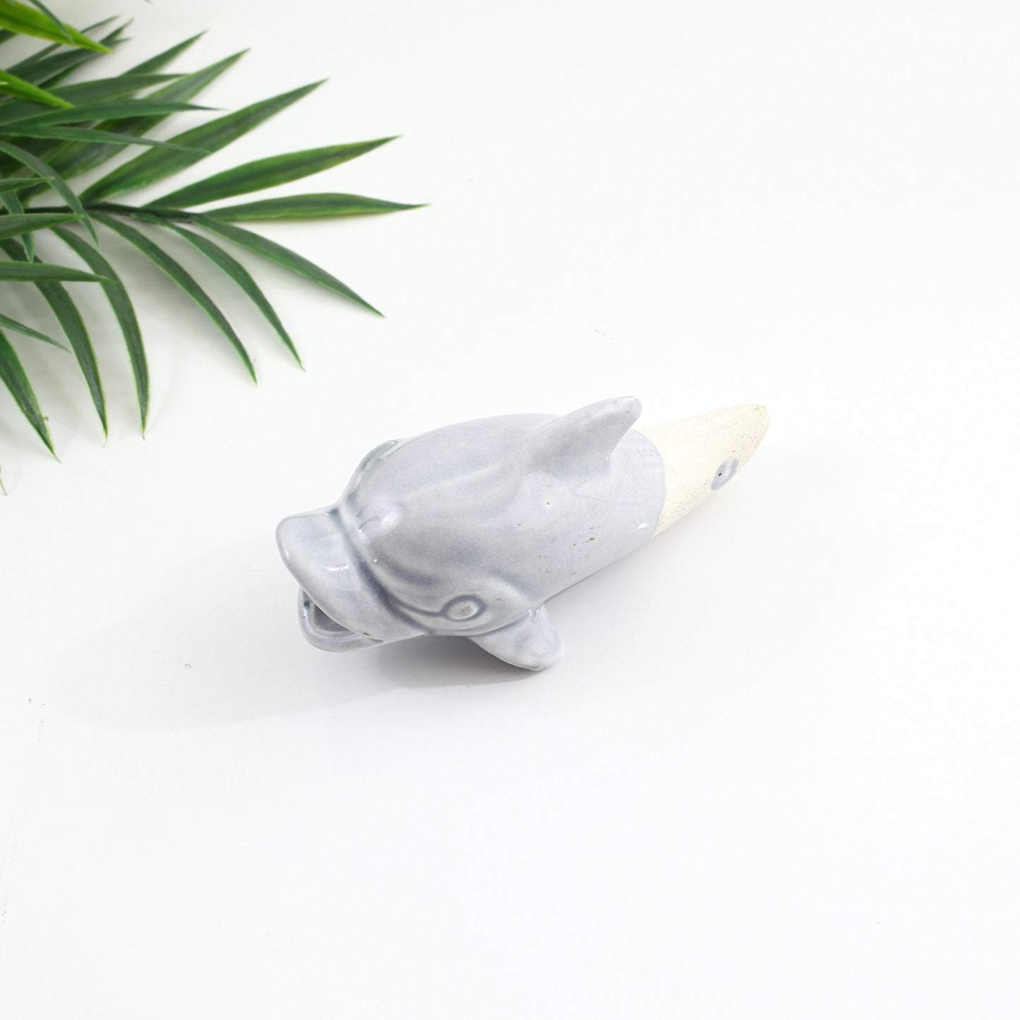 SOLD - Vintage Ceramic Dolphin Plant Watering Spike