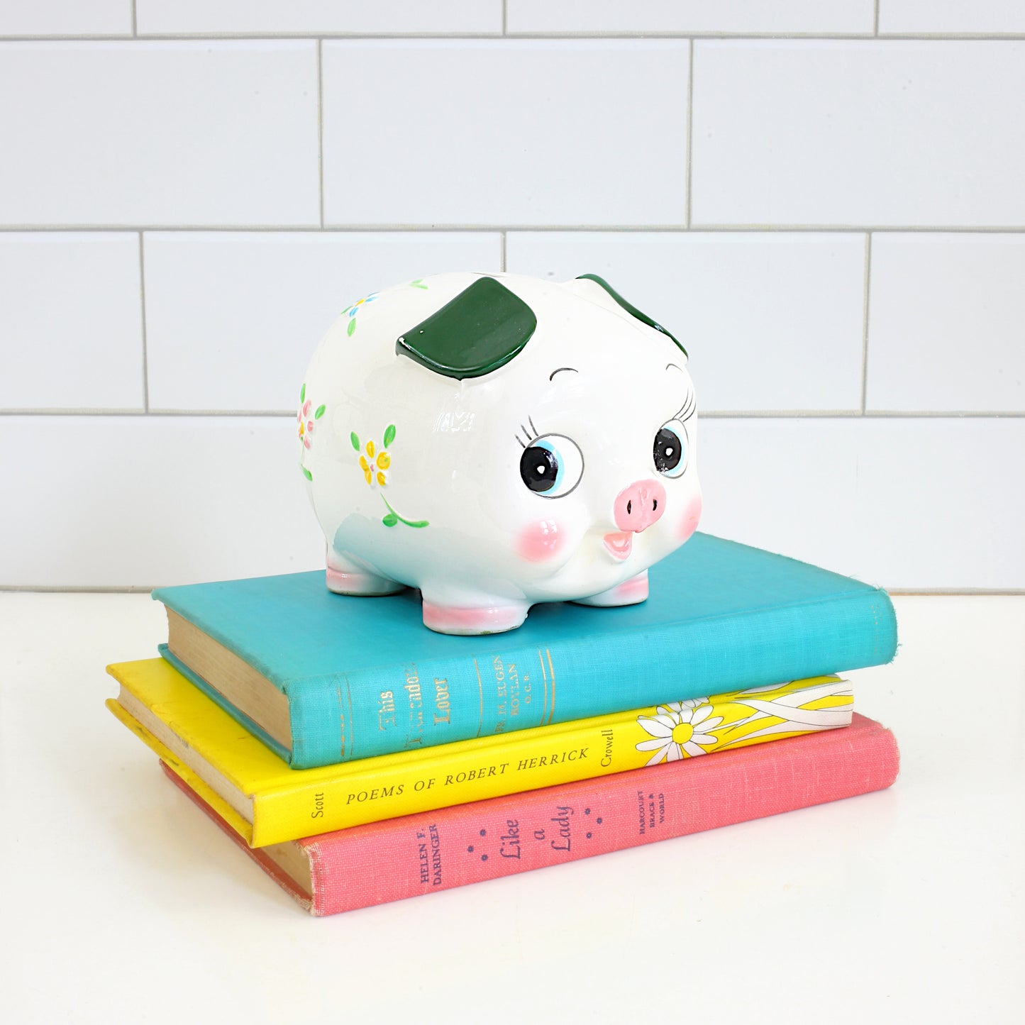 SOLD - Mid Century Ceramic Piggy Bank