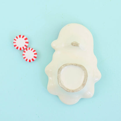 SOLD - Mid Century Winking Santa Trinket Dish