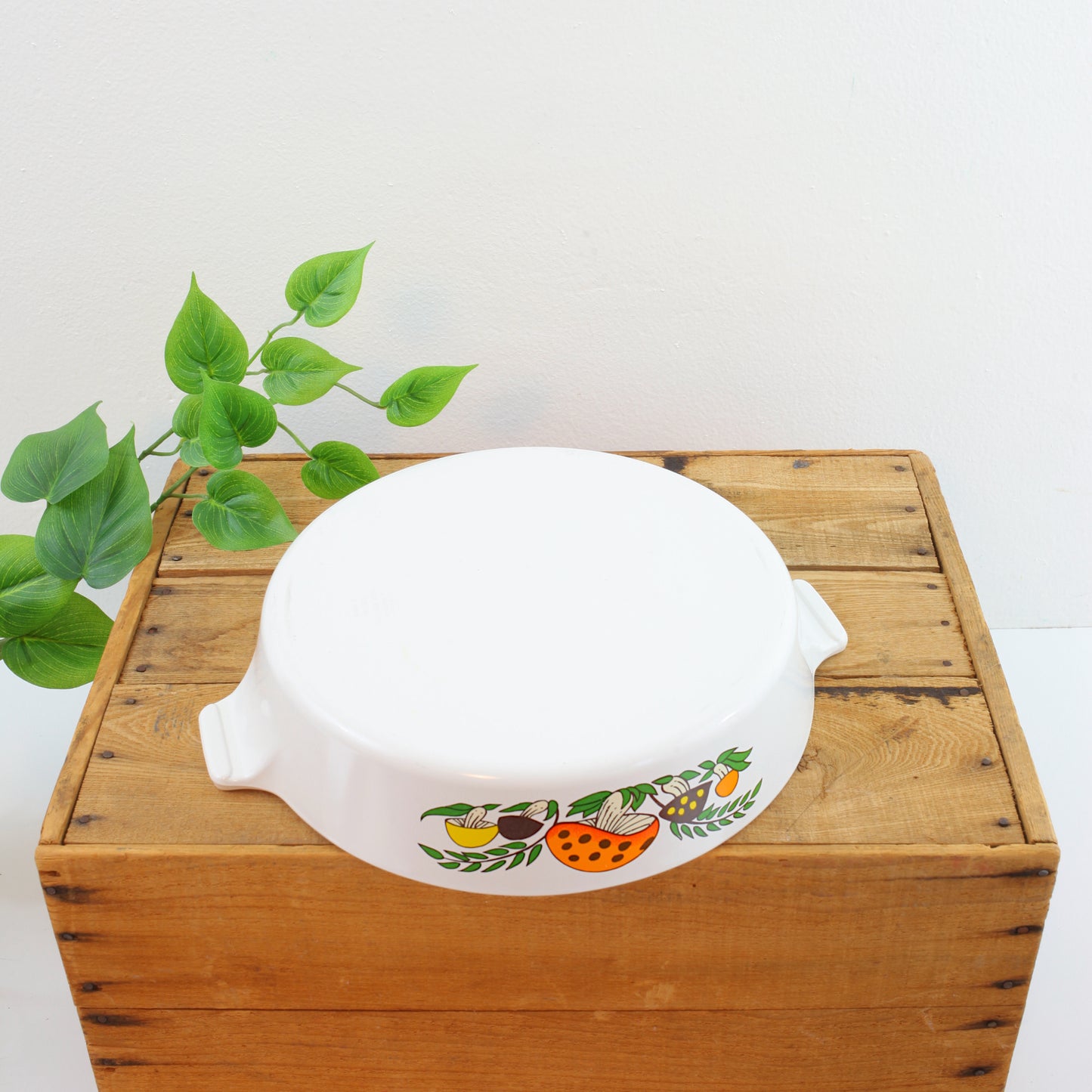 SOLD - Vintage Corning Ware Merry Mushroom Casserole Dish With Lid