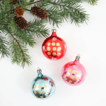 SOLD - Mid Century Modern Christmas Ornaments from Poland