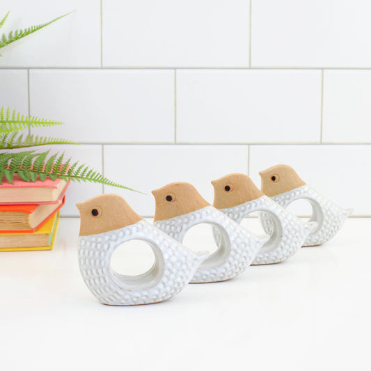 SOLD - Vintage Fitz & Floyd Bird Napkin Rings