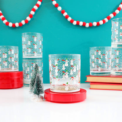 SOLD - Mid Century Georges Briard Snowman Glasses Set
