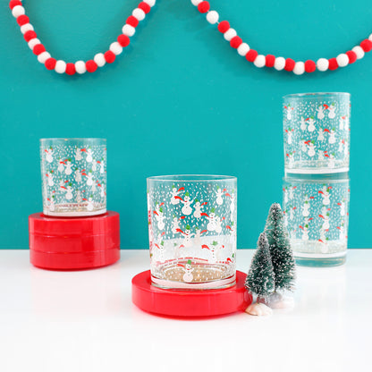 SOLD - Mid Century Georges Briard Snowman Glasses Set