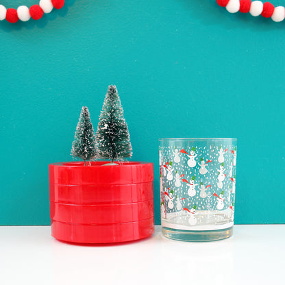 SOLD - Mid Century Georges Briard Snowman Glasses Set