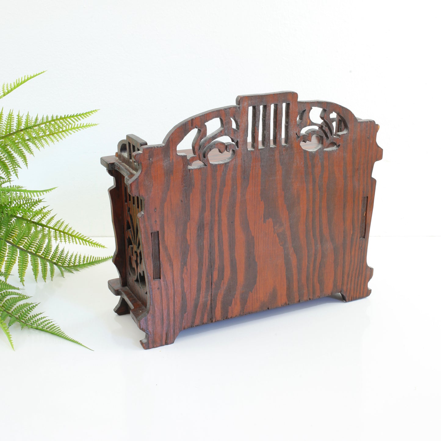 SOLD - Vintage Handmade Wooden Jewelry Box
