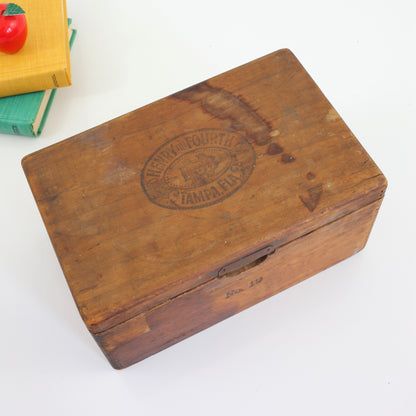 SOLD - Vintage Henry The Fourth No. 19 Wooden Cigar Box